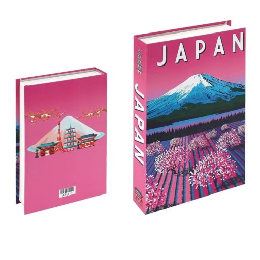 Falsk bok med förvaringsutrymme JAPAN, öppningsbar dekoration