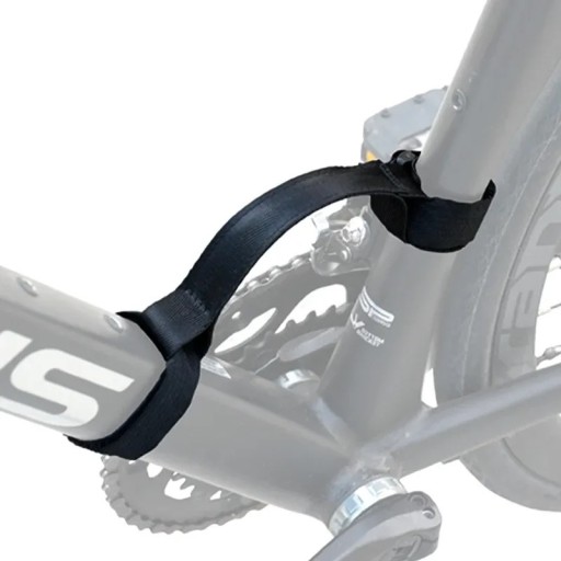 Bärande cykelrem för enkel transport och minskad ansträngning Fällbar, hållbar, med justerbar längd, svart nylon