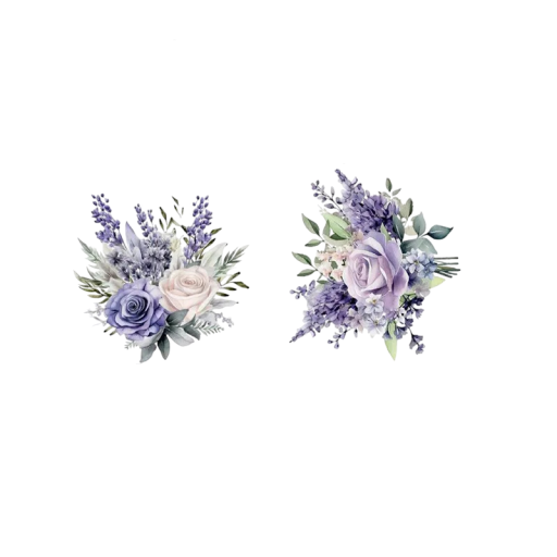 Lila blommiga klistermärken för badrum 30x30 cm PVC vattentåliga dekorationer 2 st blommig design för WC och badrum