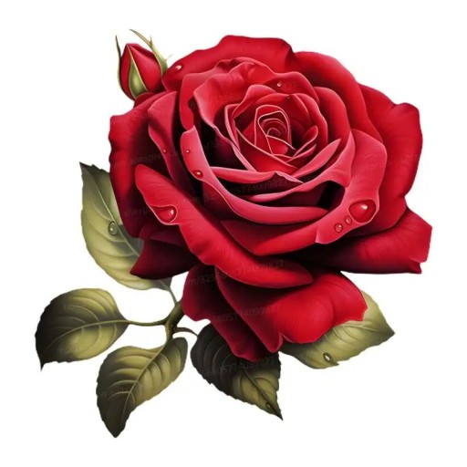 Blomsterdekal med rosor för badrum 20 cm PVC vattentålig dekoration för WC och badrum elegant design
