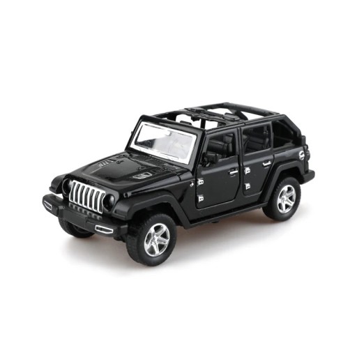 Modell av terrängbilen Jeep Wrangler utan tak 1:36 Off-road bil för barn Öppen modell leksak för pojkar Samlarbil