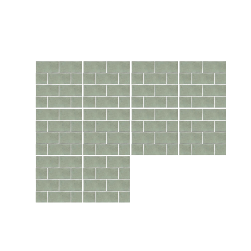 Kakelklistermärken 15 x 15 cm PVC vattentåliga 10 st dekorativa klistermärken för kök badrum renovering