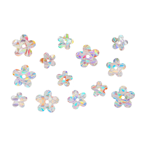Set med regnbågsfärgade väggklistermärken 29 x 22 cm PVC Blommor Dekoration för barnrum Självhäftande väggdekaler