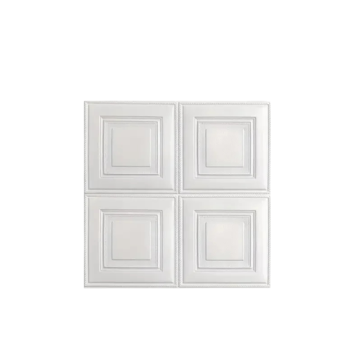 Set av vattentåliga skumtapeter 70 x 70 cm 10 st 3D-effekt självhäftande väggpaneler dekorativ väggbeklädnad