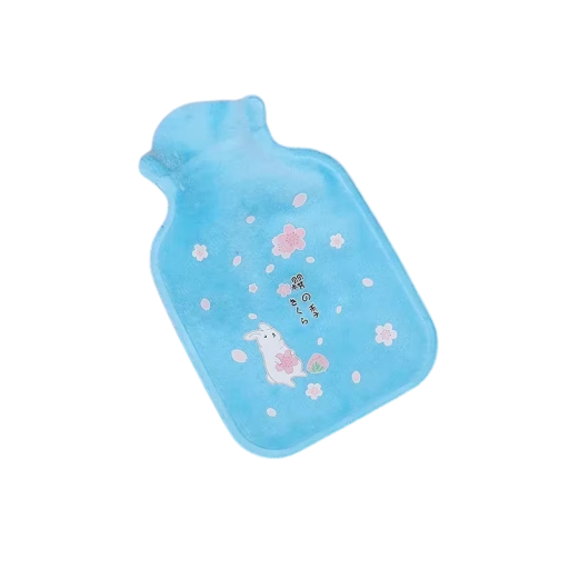 Praktisk vattenflaska 11 x 16 cm Varm avslappnande värmeterapi Plyschvärmare Gummivärmepåse Säker värme