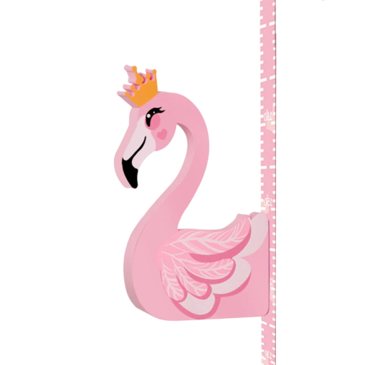 Barnmätare för vägg 65 - 185 cm 3D magnetisk höjdmätare med flamingo söt väggdekoration för barnrum