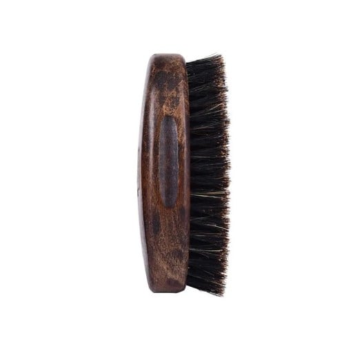 Borste av vildsvinsborst för män 6 x 11,5 x 4 cm Träresande borste för hår och skägg Liten handborste utan handtag