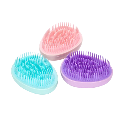 Mini antistatisk massageredskap 8,7 x 6,5 cm Kamm för att reda ut håret i äggform för både blöta och torra hårtyper