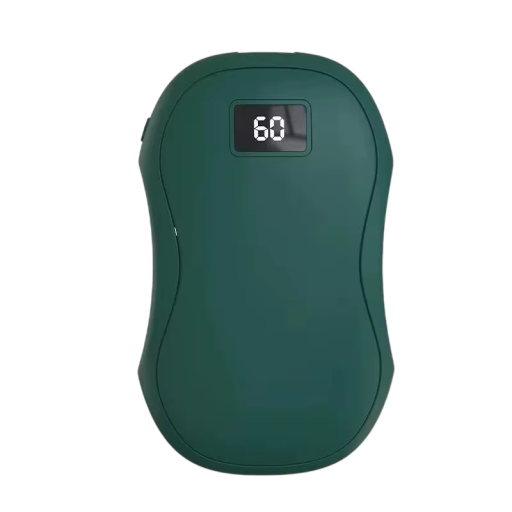 Kraftfull handvärmare 50000 mAh 63 x 41 x 104 mm Digital skärm Dubbel värme 10–14 h USB