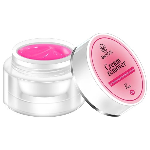 Krämigt limborttagningsmedel för fransar 15 g Rosa variant Skonsam och snabb borttagning Professionellt bruk