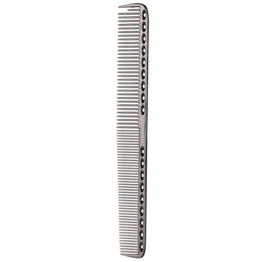 Frisörkam för hårklippning 21,5 x 2,6 x 2,2 cm Aluminium professionell kam Fina tänder Delning av bena Hårstyling