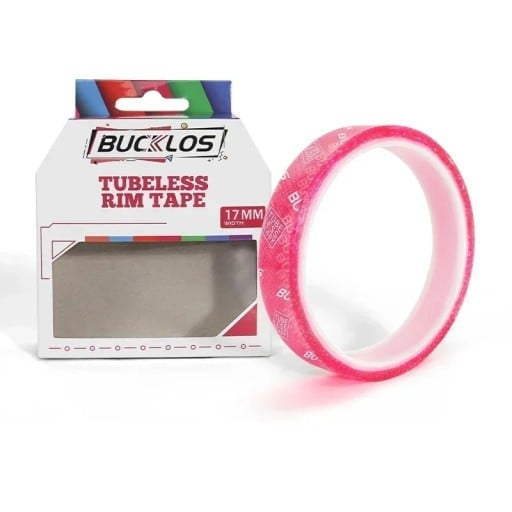 17 mm Rosa tejp för tubeless cykelhjul Täcktejp för tubeless system MTB landsvägs- och trekkingcyklar