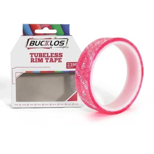 23 mm Rosa tejp för tubeless cykelhjul Täcktejp för fälgar för tubeless system MTB gravel landsvägscyklar