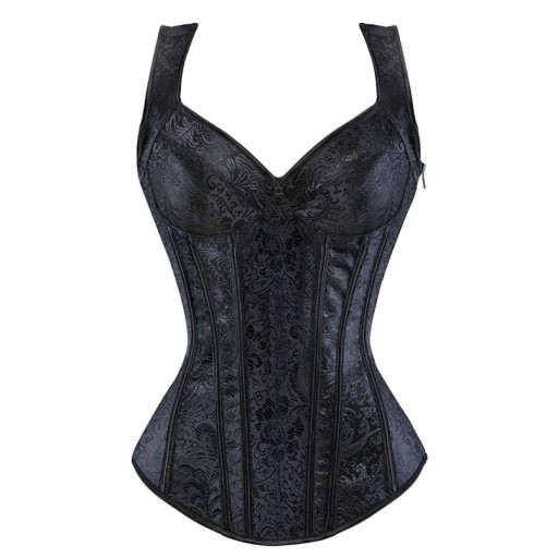 Damskorset Enfärgad V-ringning Spagettiband Tecken Polyester Spandex Elegantiskt underkläder Modern topp