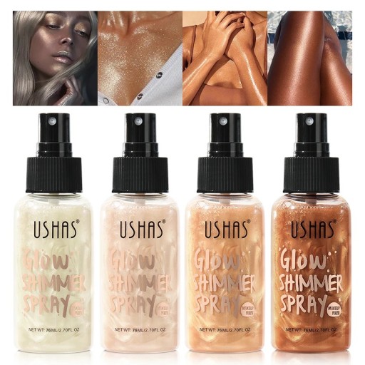 Flytande highlighter 76 ml 12 x 4 cm Långvarig highlighter för ansikte, kropp och hår Fin glittrande lyster kosmetik