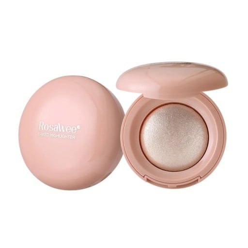 Långvarig vattenfast highlighter i puder 6,3 x 6,3 x 2,4 cm Highlighter rouge Puder highlighter för ansiktet