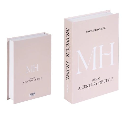 Falsk bok dekorativt box Moncur Home MH Öppningsbar förvaringsbok Hemlig förvaringsplats till bibliotek Elegant dekoration
