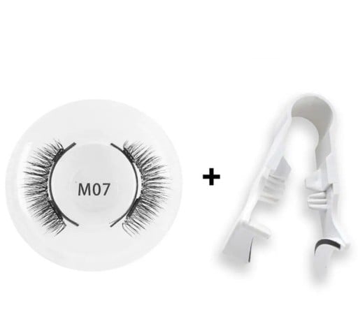 1 par Magnetiska 3D konstgjorda ögonfransar med applikator Naturlig effekt Återanvändbara vattentåliga fransar Lätt applicering sminkset