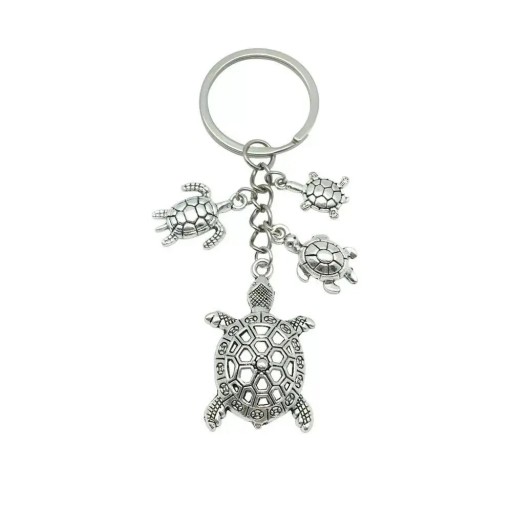 Nyckelring 3 x 9 cm Havssköldpaddor Metalllegering Metallring Dekoration för nycklar Ryggsäck Handväska Originalpresent