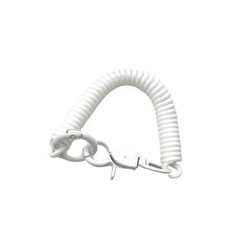 Fjädernyckelring 18 cm EVA Elastisk spiralnyckelring Karbin och ring Säkerhetsutdragbar nyckelhängare