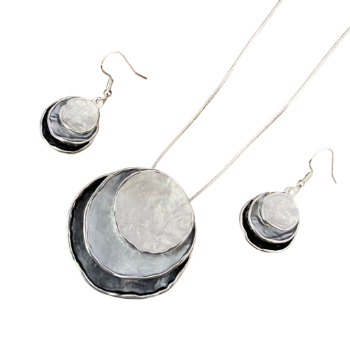 Etnisk halsband och örhängen Kreativ smyckesats för kvinnor Sommarsemester Strand Festival Boho stil Elegant tillbehör