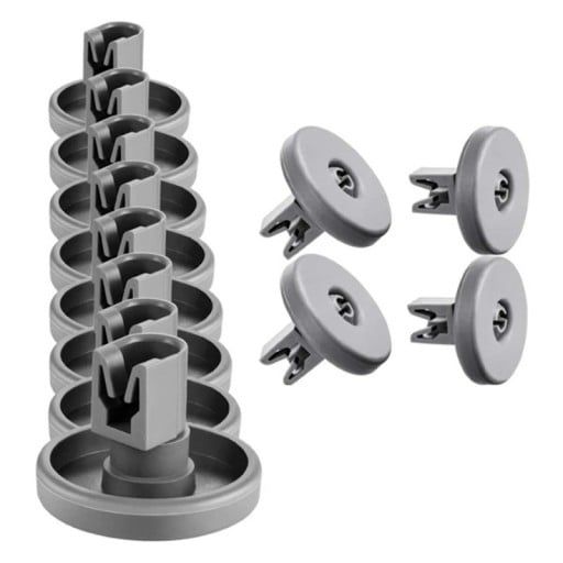 Sats med 12 st hjul till diskmaskin 4 x 4 x 2,9 cm Nedre korg Kompatibel med AEG Electrolux Favorit Zanussi Reservdel
