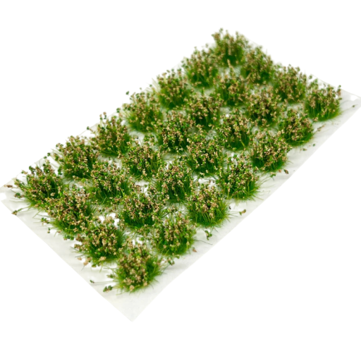 Sats med 28 st grästuvor 13–15 mm höjd 9 mm Miniatyrgröna buskar Dekoration för diorama och modellandskap