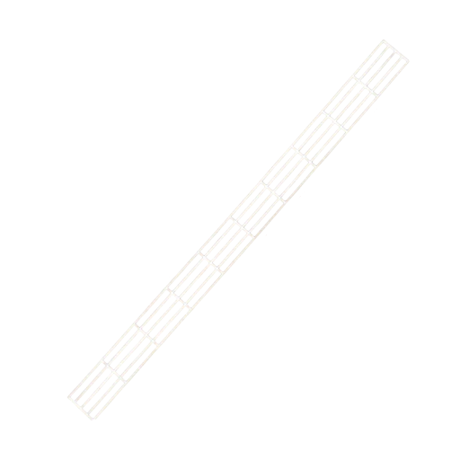 Modellplaststängsel HO 1:87 540 × 22 mm Tjocklek 1,2 mm Avstånd 29 mm Högt stängsel för diorama