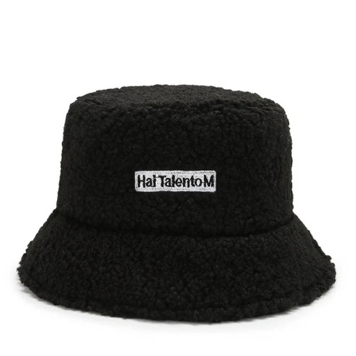 Unisex ullhatt med broderad text 56–58 cm Lammull Varm elegant vinterhatt för höst och vinter