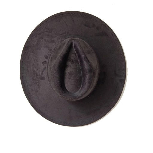 Samsydd cylinder 55–58 cm Bred brätte 9,5 cm Elegantisk hatt av polyester och bomull Stilig retro cylinder för festkostymhatt