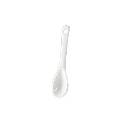 Keramisk tesked 8,5 cm Mini rörsked med lång handtag för te kaffe honung kryddor Serveringssked