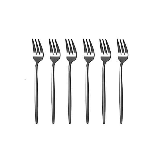 Mini dessertgaflar 6 st 14 cm set med små gaflar för tårta, frukt och sallad, bestick för servering av desserter och snacks