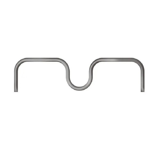 Metallhållare för trädgrenar 13 cm silver för grenar upp till 1,5 cm för formning och fixering av träd- och buskgrenar i trädgården