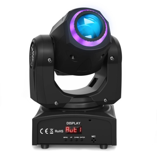 120 W-os lézerprojektor 7 szín + fehér 8 mintás LED mozgó fény alumínium ötvözet műanyag fekete pódium fény DJ bulikhoz