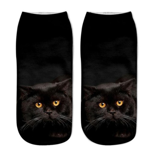 Kvinnors ankelstrumpor med kattungar