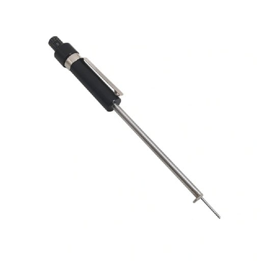 Mätsticka för kontroll av bromsbelägg 135 x 13 mm I form av en penna Vit skala Svart handtag För mätning av inre och yttre belägg