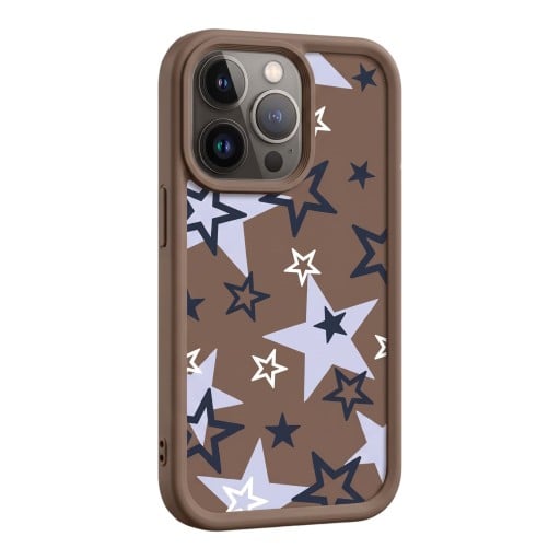 Fodral med stjärnor för Samsung Galaxy A55 5G Hållbart och silikon Höjd kant runt skärmen Stjärnmönster Kameraskydd För varje dag