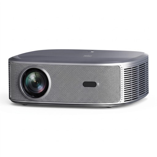 Projektor Everycom HQ11W Stöd för 4K och HDR10 3600 ANSI lm Android 15 3 GB RAM och 64 GB ROM Autofokus och MEMC Silvergrått Hemmabioprojektor