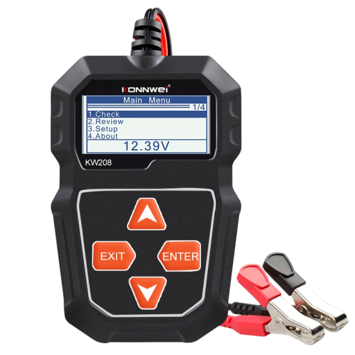 12V Autobatterij Tester met verlicht LCD-scherm Draagbare digitale spanningsmeter Batterijstatus Diagnosetool