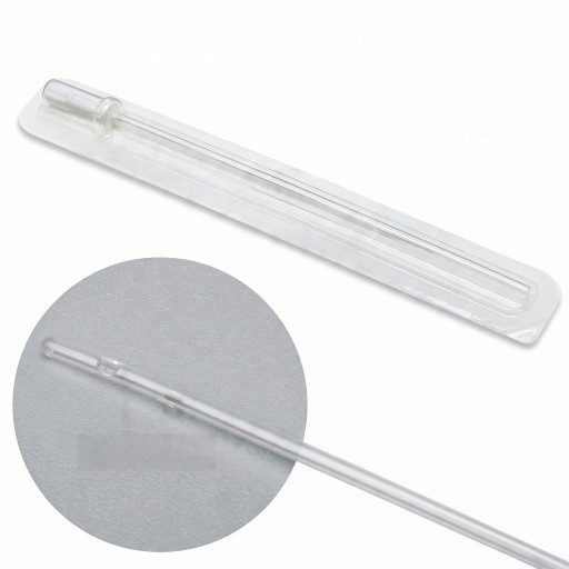 Urinkateter för katter 12 st Med sidöppningar och införare 3 Fr Diameter 1 mm Längd 130 mm Transparent För veterinär användning