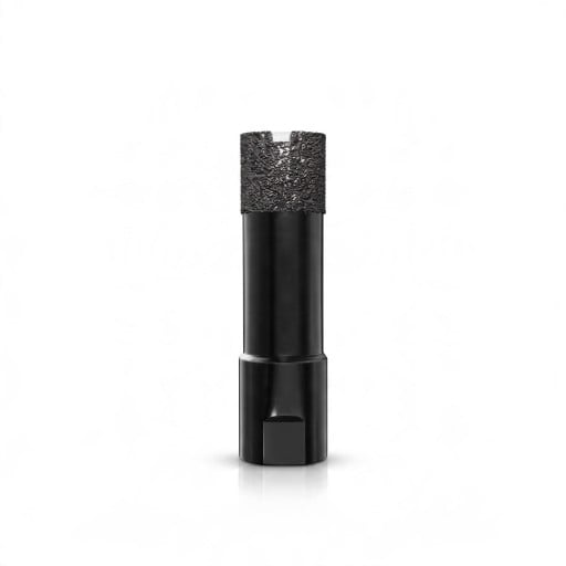 Foret à diamant de 14 mm avec filetage M10 pour meuleuse angulaire Diamant soudé Noir Perçage à sec dans les carreaux, les revêtements, le marbre