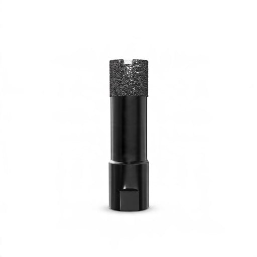 Foret diamanté 16 mm avec filetage M10 pour meuleuse d'angle Diamant soudé Noir Perçage à sec dans les carreaux, les revêtements, le marbre, le granit
