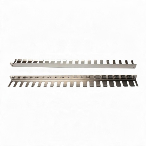 Wall Holder for Endotracheal Cannulas Length 59 cm Thickness 1.2 mm Stainless Steel 304 Silver For Veterinary Clinics For Dogs and Cats