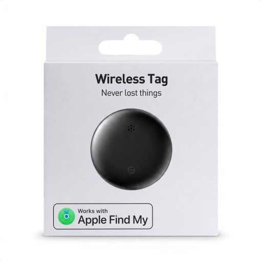 Lokalizator na klucze dla iPhone 1 sztuka Apple Find My Smart tag z odtwarzaniem dźwięku i powiadomieniem Szary Dla zwierząt bagażu i portfela
