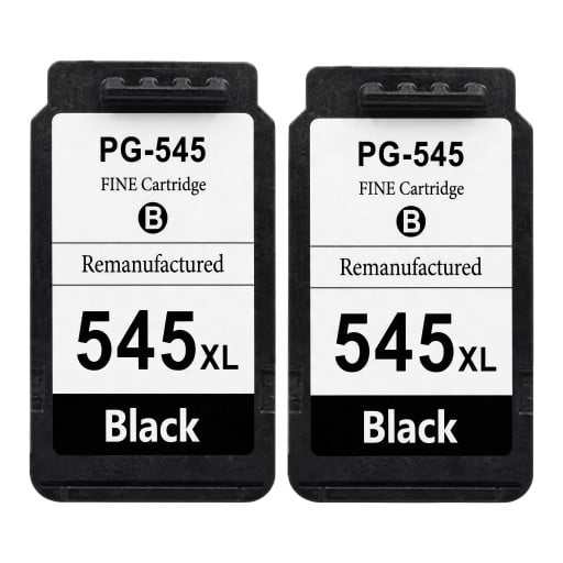 Inktcartridges PG-545XL 2 stuks Compatibel met Canon PG-545 18 ml Kleurstofinkt Met chip Zwart Voor Pixma MG3050 MG2550 MG2450 MX495