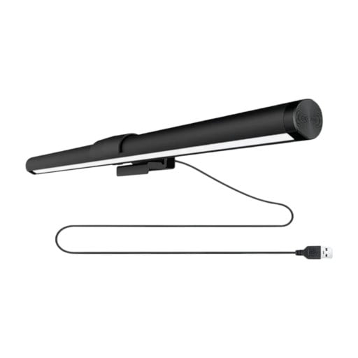 LED Monitorleiste 44 cm RGB Hintergrundbeleuchtung 3 Farbtemperaturen Dimmbar Magnetischer Halterung USB Stromversorgung Schwarz Für Gaming
