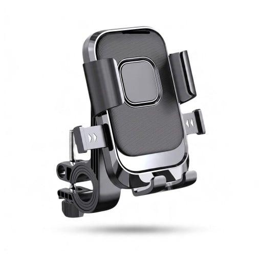 Držák telefonu na řídítka motorky a kola s rychlým zámkem Otočný 360° Kulový kloub Pro telefony 4,7–7,1 palce Plast Na elektrokolo