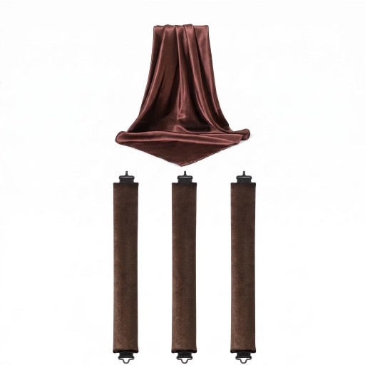Natáčky à cheveux sans chaleur 4 pièces 27 cm Diamètre 3,5 cm Natáčky en mousse avec foulard en satin Pour de grandes vagues