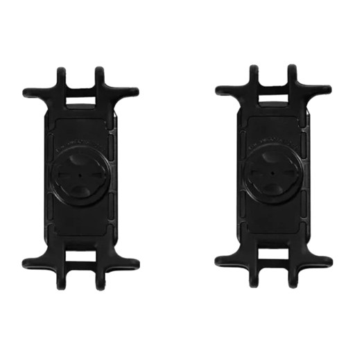 Ensemble de 2 supports en silicone pour téléphone de vélo avec fixation Garmin Pour téléphones de 4 à 7,5 pouces 12,8 x 6,7 cm Noir Pour fixation