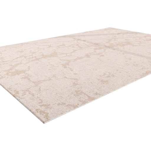 Minimalistisk tæppe Moderne abstrakt mønster Rektangulær 200 x 140 cm Polyester Cremebeige med marmor-effekt